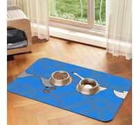 WZYCWB Sets de table absorbants pour animaux de compagnie - 30 x 45 cm - Imprimé oie grise - Tapis de nourriture antidérapant pour chiens et chats