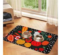 WZYCWB Sets de table absorbants pour animaux de compagnie - 30 x 45 cm - Motif végétal - Antidérapant - Pour chiens et chats