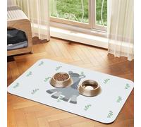 WZYCWB Sets de table absorbants pour animaux de compagnie imprimés ânes souriants 40 x 60 cm - Tapis de nourriture antidérapant pour chiens et chats