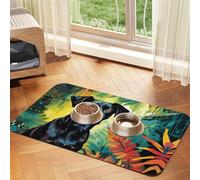 WZYCWB Sets de table absorbants pour animaux de compagnie imprimés aquarelle 30 x 45 cm - Tapis de nourriture antidérapant pour chiens et chats