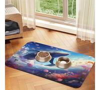 WZYCWB Sets de table absorbants pour animaux de compagnie Motif baleines nageant sous la mer 30 x 45 cm
