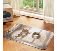 WZYCWB Sets de table absorbants pour animaux de compagnie - Motif cerf blanc dans la jungle - 30 x 45 cm