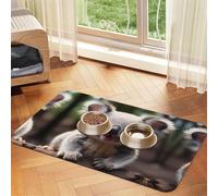 WZYCWB Sets de table absorbants pour animaux de compagnie Motif koala mignon 40 x 60 cm - Tapis antidérapant pour nourriture et bol d'eau pour chiens et chats