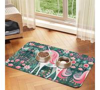 WZYCWB Sets de table absorbants pour animaux de compagnie Motif licorne avec poils roses 30 x 45 cm