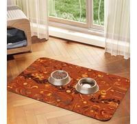 WZYCWB Sets de table absorbants pour chiens et chats - Motifs lignes simples vintage - 40 x 60 cm