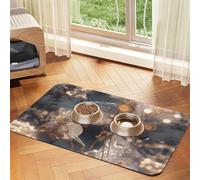 WZYCWB Sets de table absorbants transparents pour animaux de compagnie - 40 x 60 cm - Tapis de nourriture antidérapant pour chiens et chats