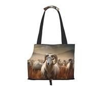 WZYCWB Sheep in the Grasslands Sac de voyage léger pour chats et sac à bandoulière respirant pour petit chien pour un transport facile