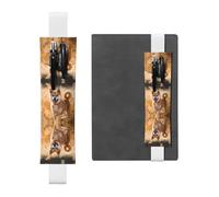 WZYCWB Shiba Inu Marque-page réglable en cuir pour journal, porte-stylo, parfait pour la rentrée scolaire, cadeau de Noël, marque-page en cuir, porte-stylo