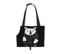 WZYCWB Sketch of Bear Sac de voyage léger pour chats et sac à bandoulière respirant pour petit chien pour un transport facile