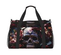 WZYCWB Sleeping Puppies Sac de voyage portable Sac de week-end Sac de fitness Sac de yoga adapté pour le fitness et d'autres scénarios, Rose squelette, Taille unique