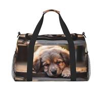 WZYCWB Sleeping Puppies Sac de voyage portable Sac de week-end Sac de fitness Sac de yoga adapté pour le fitness et d'autres scénarios, Chiots endormis, Taille unique