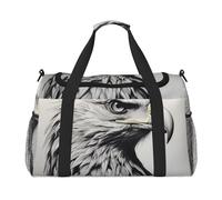 WZYCWB Sleeping Puppies Sac de voyage portable Sac de week-end Sac de fitness Sac de yoga adapté pour le fitness et d'autres scénarios, Croquis d'un aigle, Taille unique
