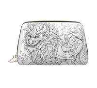 WZYCWB Sleeping Puppies Trousse à cosmétiques en cuir imprimé pour femme - Élégante et douce, durable, Croquis de monstre, Taille unique