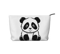WZYCWB Sleeping Puppies Trousse de toilette à motifs, indispensable pour organiser les cosmétiques et les produits de soins de la peau., Croquis d'un panda, Taille unique