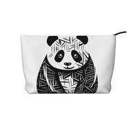 WZYCWB Sleeping Puppies Trousse de toilette à motifs, indispensable pour organiser les cosmétiques et les produits de soins de la peau., Panda assis, Taille unique