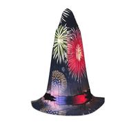 WZYCWB Splendid Fireworks Petite cape à capuche avec imprimé de feux d'artifice Idéal pour les fêtes de fin d'année ou de carnaval Tailles S/M/L