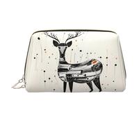 WZYCWB Spotted Passion Fruit Trousse à cosmétiques en cuir pour femme Motif fruits de la passion, Cerf tacheté, Taille unique