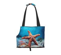 WZYCWB Starfish in the Sea Sac de voyage léger pour chats et sac à bandoulière respirant pour petit chien pour un transport facile