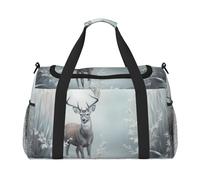 WZYCWB Steampunk Gear Sac de voyage portable Sac de week-end Sac de fitness Sac de yoga adapté pour le fitness et d'autres scénarios, Cerf debout, Taille unique