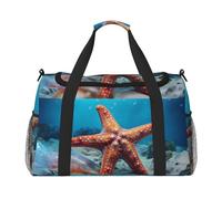 WZYCWB Steampunk Gear Sac de voyage portable Sac de week-end Sac de fitness Sac de yoga adapté pour le fitness et d'autres scénarios, Étoile de mer dans la mer, Taille unique