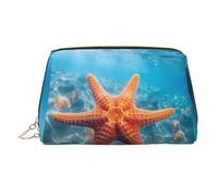 WZYCWB Steampunk Gear Trousse à cosmétiques en cuir imprimé pour femme - Élégante et douce, durable, Étoile de mer, Taille unique