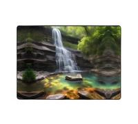 WZYCWB Tapis à poils courts imprimé Waterfall Views, 203,2 x 147,3 cm, moelleux et confortable pour le salon, la chambre, le bureau et le balcon.