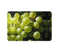 WZYCWB Tapis de sol 40,6 x 61 cm, tapis d'entrée, tapis de porte de cuisine, convient pour chambre à coucher, salle de bain, bureau, salon, motif raisins verts