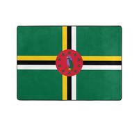 WZYCWB Tapis de sol imprimé drapeau du Commonwealth de la Dominique - 203,2 x 147,3 cm - Tapis doux et confortable pour bureau et salon