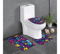 WZYCWB Tapis de sol imprimé Happily - Tapis de salle de bain, tapis de chambre à coucher, tapis de cuisine - Absorption rapide de l'eau