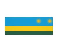 WZYCWB Tapis de souris motif drapeau du Rwanda 30 x 80 cm pour ordinateur portable et environnement de bureau