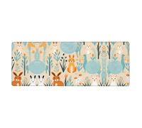 WZYCWB Tapis de souris motif lapins 30 x 80 cm pour ordinateurs portables et environnements de bureau