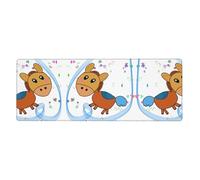 WZYCWB Tapis de souris mule d'écoute 30 x 80 cm, tapis de souris de jeu adapté pour les ordinateurs portables et les environnements de bureau