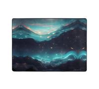 WZYCWB Tapis doux à poils courts imprimés de science-fiction étoiles, 203,2 x 147,3 cm, moelleux et confortable pour le salon, la chambre, le bureau et le balcon.