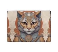 WZYCWB Tapis œil de chat 203,2 x 147,3 cm, doux et antidérapant, adapté pour les tables de chevet, les bureaux, les balcons et autres espaces.