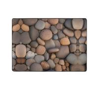 WZYCWB Tapis imprimé Pebbles in The Beach 203,2 x 147,3 cm, doux et antidérapant, convient pour les tables de chevet, les bureaux, les balcons et autres espaces.