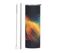 WZYCWB Tasse isotherme en acier inoxydable pour le bureau, les sports de plein air, le cyclisme, respectueux de l'environnement, 590 ml