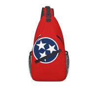 WZYCWB Tennessee State Flag Sac de poitrine multifonctionnel Sac de poitrine Voyage Randonnée Sac à dos à bandoulière pour homme
