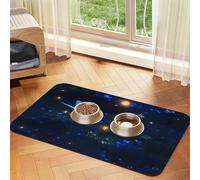 WZYCWB The Darkness of Night Sets de table absorbants antidérapants pour animaux de compagnie Motif The Darkness of Night 40 x 60 cm