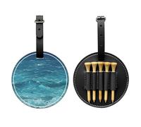 WZYCWB The Deep Blue Sea Sac de rangement pour tees de golf avec boucle de suspension, Noir , Taille unique, Valise