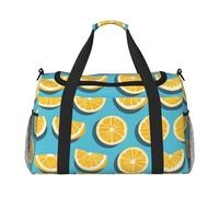 WZYCWB The Deep Ocean Sac de voyage de fitness imprimé Parfait pour l'entraînement de yoga, les courts voyages et l'équipement de natation., Quartiers de citron, One Size
