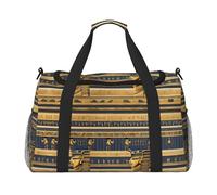 WZYCWB The Deep Ocean Sac de voyage de fitness imprimé Parfait pour l'entraînement de yoga, les courts voyages et l'équipement de natation., Fresques pharaoniques égyptiennes, Taille unique