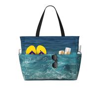 WZYCWB The Deep Ocean Sac de voyage de plage imprimé pour la natation et le fitness/shopping au supermarché/vacances à la mer