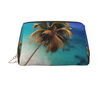 WZYCWB The Deep Ocean Trousse à cosmétiques en cuir imprimé élégant et portable, Îles des Caraïbes, Taille unique