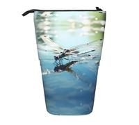 WZYCWB The Dragonfly Flies Low. Porte-stylo rétractable imprimé adapté pour une utilisation comme simple trousse de maquillage, portefeuille, etc.