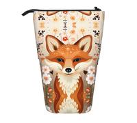 WZYCWB The Fox in The Bush Porte-stylo rétractable imprimé convient pour une utilisation comme simple trousse de maquillage, portefeuille, etc.
