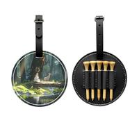 WZYCWB The Girl by The River Sac de rangement pour tee de golf imprimé spécial - Design portable avec boucle suspendue
