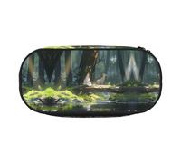 WZYCWB The Girl by The River Trousse à crayons de grande capacité - Boîte de rangement multifonctionnelle, portable et durable pour fournitures scolaires et de bureau, Noir , Taille unique, Trousse de