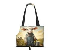 WZYCWB The Lamb with the kettle. Sac à bandoulière imprimé pour animal de compagnie, léger, respirant, petit sac à bandoulière pour animal de compagnie