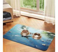 WZYCWB The Libellule Flies Low. Sets de table absorbants imprimés pour animaux de compagnie - Tapis de nourriture antidérapant pour chiens et chats