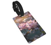 WZYCWB The Lotus in Full Bloom Étiquettes à bagages - Accessoires de voyage en avion, sac à dos et étiquettes de bagage